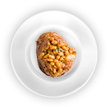Baked Potato With Beans 