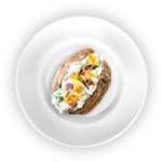 Baked Potato With Chicken Mayonnaise 